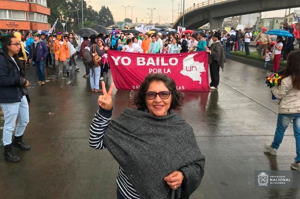 kolombiya öğrenci protestosu