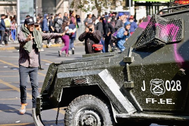 şili öğrenci protestosu