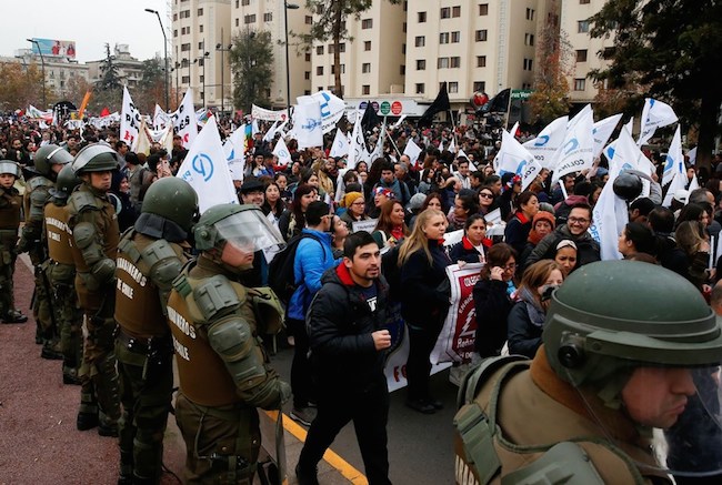 şili öğretmenler grevi