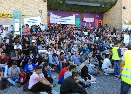 isveç-mültecilere destek-eylemi