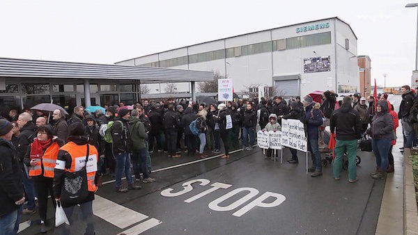 siemens protesto