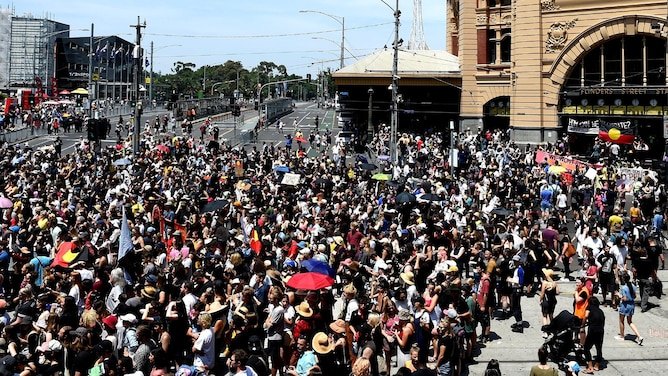avustralya günü protestolar