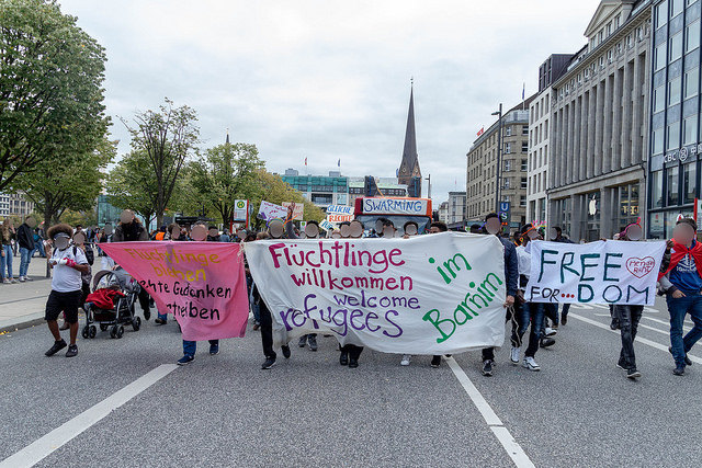 hamburg ırkçılığa karşı yürüyüş