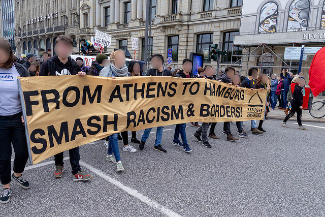 hamburg ırkçılığa karşı yürüyüş