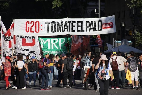 arjantin g20 protesto