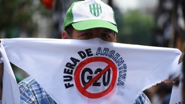 arjantin g20 protesto